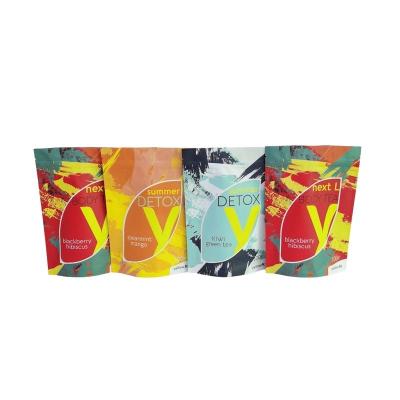 China Custom Size 225g Aluminum Foil Granola Retail Holder Moisture Proof Up Zip Lock Pouch Smoothie Powder Packaging for sale