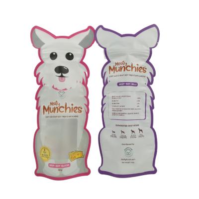 China Printed Shape Bag Dog Cat Food Treat Plastic Bags Moisture Proof Pet Training Special Products Packaging Bags Eco-friendly for sale