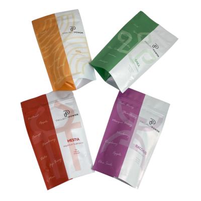 China Moisture Proof Custom Printed Cellophane Bags Digital Printing Back Up Aluminum Foil Bags Plastic Pouches For Powder Food Packaging Zipper for sale