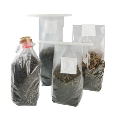 China Autoclavable Plant Grow Bag Spawn Bags Farm Mushroom Spawn Bags 0.2microns Filter Patch Mushroom Substrate Bags for sale