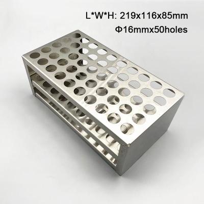 China 40/6/8/10 Laboratory Stainless Steel Test Tubes Holder Centrifuge Tubes Racks centrifuge tube rack Test Tube Holders for sale