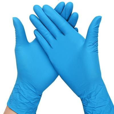 China Blue Guantes Cheap Nitrile Gloves Manufacturers Green Nitrile Gloves Industry Chemical Resistant Food Grade for sale