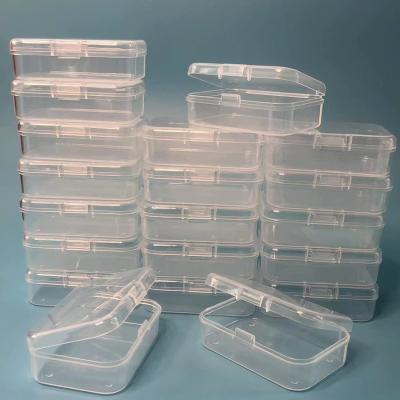 China Organizer Storage Box, Rectangular Empty Mini Clear Plastic Organizer Storage Box Containers with Lids Small Items for sale