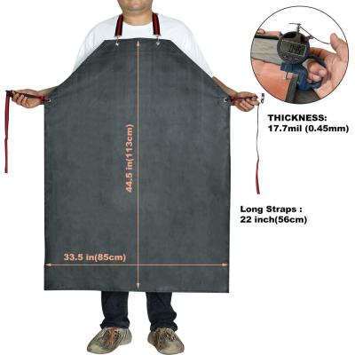 China Wholesale Custom Size Chemical Resistant Apron Heavy Duty Industry Waterproof Thick Rubber Neoprene Apron for sale