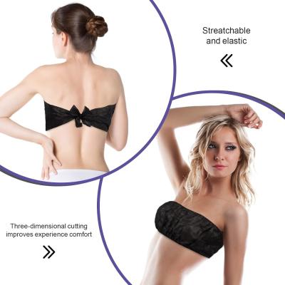 China Disposable Vacation Bra Strapless Underwear Individually Wrapped General Size for Beauty Salon, SPA, Spray Tanning for sale