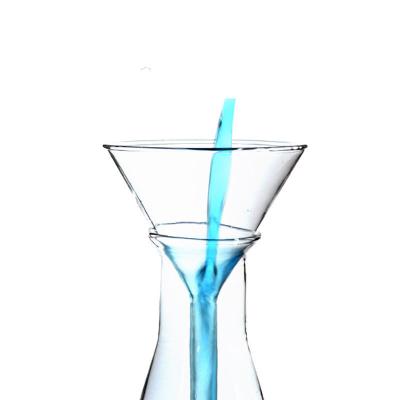 China Glasfunnel Korte stam Borosilicaat glas laboratoriumfilterfunnel, 120 mm diameter en stamlengte Te koop