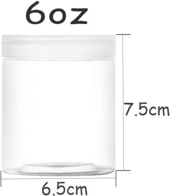 China Containers With Lids Plastic Jars Containers For Slime With White Water-Tight Lids And Stickers Mini Storage For DIY for sale