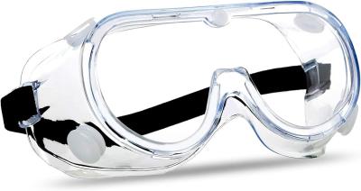 China Anti-Fog Protective Safety Goggles Clear Lens Wide-Vision Adjustable Eye Protection Soft Lightweight Eye Te koop