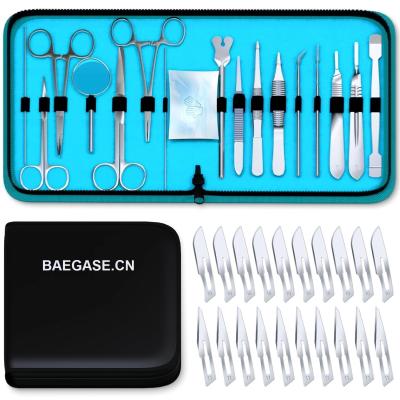 China 38 PCS Advanced Dissection Kit Biology Lab Anatomy Dissecting Set with Stainless Steel Scalpel Knife Handle Blades for sale