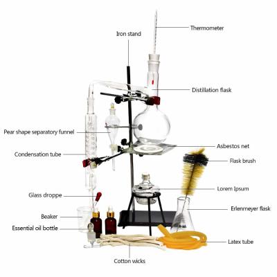 Chine Distiller Distilling To Making Your Own Essential Oil, Moonshine, 3.3 Boro Alcohol Distiller Chemistry Lab Glassware à vendre