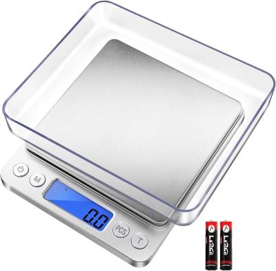 Chine Digital Kitchen Scale 3000g/ 0.1g, Pocket Food Scale 6 Measure Modes, LCD, Tare, Digital Scale Grams And Ounces à vendre