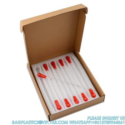 China Glass Dropper Pipettes, Thick Borosilicate Glass Dropping Pipettes 3ml Non-Graduated Liquid Transfer Pipettes Te koop