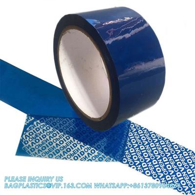 Chine Serial Numbered Red Tamper Evident Security Tape (48mm X 50m X 2mil, 100% Total Transfer, Ultra-Thick “Void” à vendre