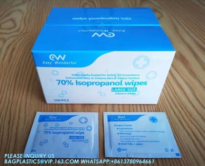 China Sterile  Pre Saturated 70% IPA Wipe Hydrogen Peroxide Wipe, Ammonium Ethyl Alcohol Wipe Pre-Soaked Wipe, Isopropyl Te koop