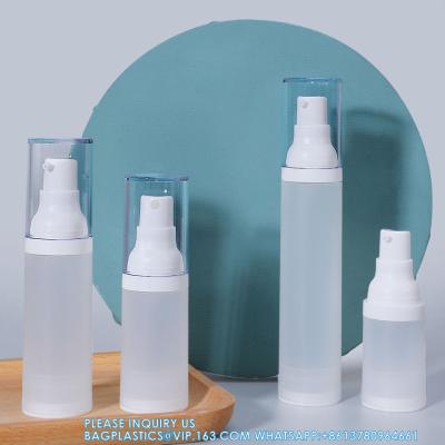 China 15ml 20ml 30ml 50ml Plastic Vacuum Bottle Pharmaceutical Lotion Cosmetic Cream Packaging Containers for sale