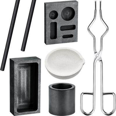 China Graphite Torch Melting Casting Kit, Including 2 Graphite Crucible Stir Stick, Graphite Casting Mould 5-In-1 Graphite for sale