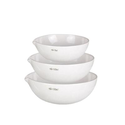 Chine Wholesale Lab Use Glazed Porcelain Evaporating Basin Dish Porcelain Evaporating Dish 100ml 150ml 250ml 500ml à vendre