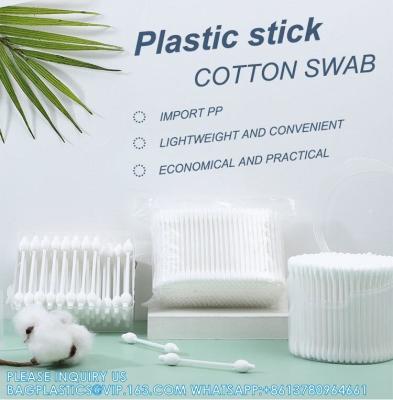 Chine New Design Drawer Box Packing Cotton Swabs Open Window Cigarette Box Plastic Cotton Swabs Small Size Number à vendre