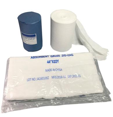 Chine Medical Dressing Surgical Absorbent Medical 100Yard 4 Ply Cotton Hospital Gauze Roll Gauze Swab à vendre