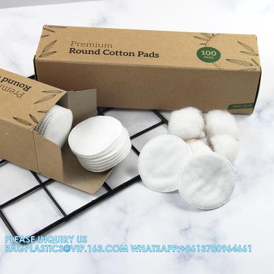 China Beauty Facial Cleansing Makeup Remover Bulk Cotton Pads Pure Cotton Plain Ladies Pad Cosmetic Cotton Pads Manufacture Te koop