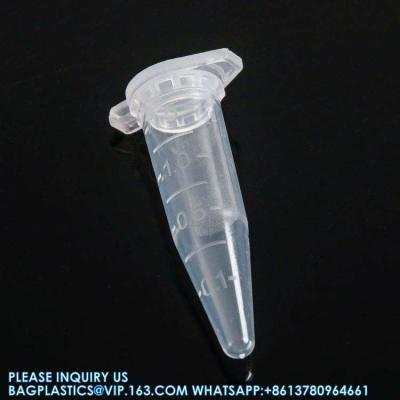 China Sterilized 0.5ml 2ml Round Bottom Conical Microcentrifuges Tubes 1.5 Ml Centrifuge Laboratory Tube Te koop