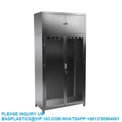 China Lab Furniture Supplies Factory Customized Stainless Steel Metal Cabinet With Hook for sale