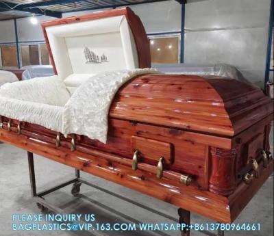 China Solid Wood Caskets Wood Veneer MDF Caskets Cardboard Caskets European Coffins Cremation Caskets Metal Caskets Te koop