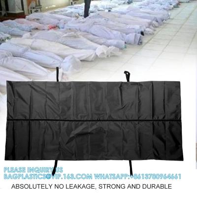 Chine Body Bag, Leak Proof Cadaver Morgue Bodies Bag With 4 Handles, Center Zipper, Emergency Bodies Storage Bag Funeral à vendre