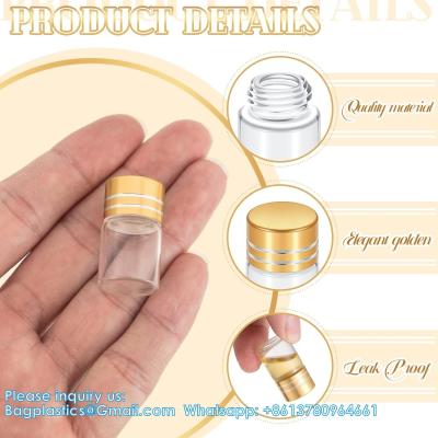 China Mini Small Clear Glass Bottles Vials Tiny Jar With Plastic Stopper Miniature Bottle Message Bottle Gift DIY Decoration for sale