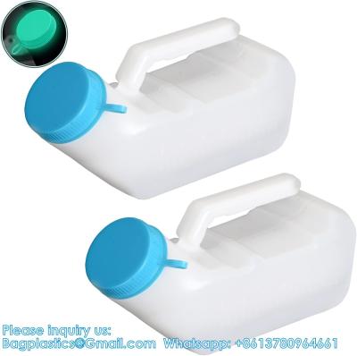 China Urinals For Men With Glow In The Dark,1000ml Thick Pee Bottles With Lid,Spill Proof Urinal Bottle For Car,Hospital for sale