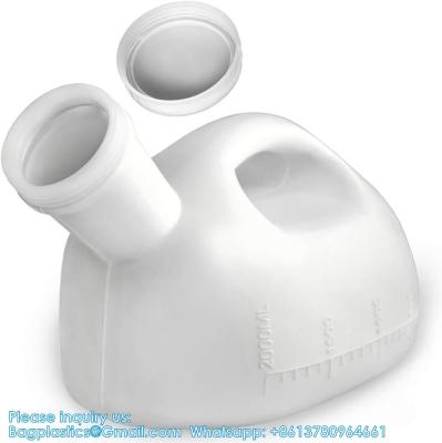 Chine Urinals For Men Portable Male Urinal With Lid 2000 Ml/66 Oz Large Capacity Urine Cups For Hospital Incontinence à vendre