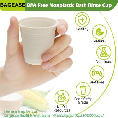 China Compostable Disposable 3oz Bathroom Cups 100P Mouthwash Eco Friendly  Cups Biodegradable Bath Rinse Medicin for sale