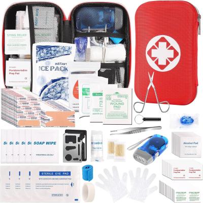 China Essential Emergency Trauma Medical Supplies Packed Red Waterproof Box, Perfect For Car Home Office Travel Outdoor Te koop