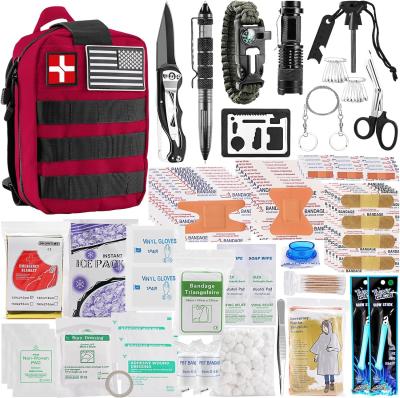 China Survival First Aid Kit, Molle Medical Pouch Outdoor Emergency Survival Gear And Equipment For Hiking Camping Hunt Te koop