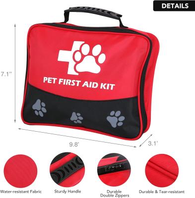 China Pet First Aid Kit, 105 Piece Nursing Supplies With Emergency Collar, First Aid Instructions And More Ideal For Home for sale