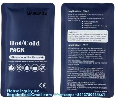 China Customized Size And Shaped Reusable Hot Cold Compress Gel Packs Polyester Ice Pack For Therapy Te koop