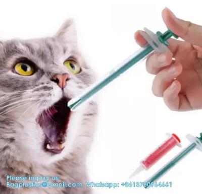 China Dual Purpose Pet Pill Feeder Gun Pet Dog Cat Pill Gun Capsule Medication Syringe Medicine Syringe Feeding Te koop