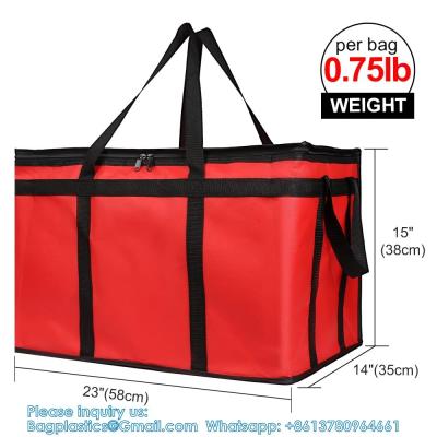 Chine Sustainable, Recyclable, XL Insulated Food & Grocery Delivery Bag - For Catering, Restaurants, Delivery Drivers à vendre