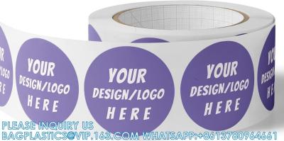 Chine Circle/Square BOPP Roll Labels- Personalized Stickers For Business Logo, Party, Wedding Favor, Baby Shower à vendre