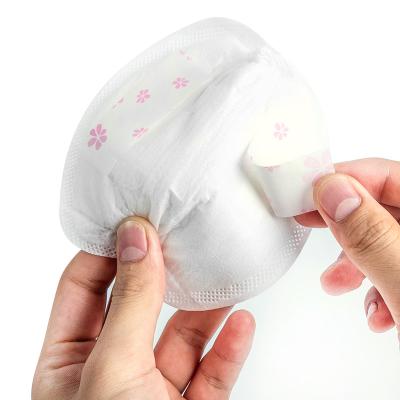 China OEM Cotton ABSORBENT Ultra Thin White Disposable Breast Pads 3D Contoured Nursing Pads For Women for sale