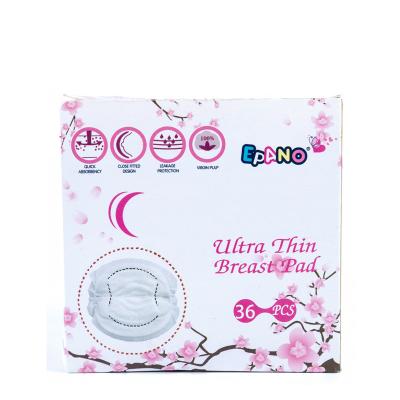 China Free Sample White Ultra Thin Breathable Soft ABSORBENT Nursing Disposable Breast Care Pads for sale