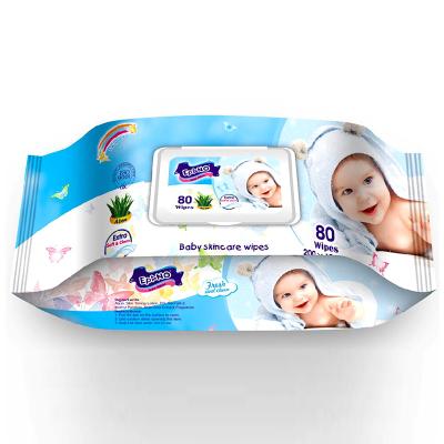 China SKIN CARE Factory Price Organic Biodegradable Baby Wet Cloth Wholesale Disposable Baby Wipes for sale