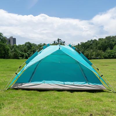 China Diagonal tying type large luxury double layer 3 4 5 person automatic family camping tent outdoor waterproof tent for sale