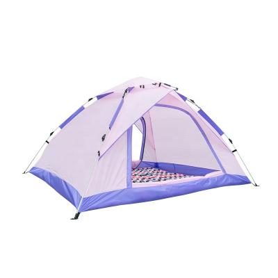 China Outdoor Portable Picnic Tent Single Layer Family Automatic Rising Diagonal Tying Type Pop Up Camping Tent for sale