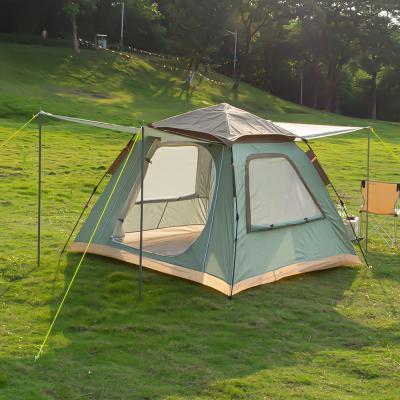 China Diagonal Bracing Type 4 People Outdoor Camping Tents Waterproof Large Family Tent for sale