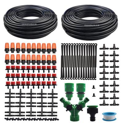 China Automatic Plant Water-saving Irrigation DIY Plant Water System Drip Irrigation Equipment Set for Garden Greenhouse Flower Bed Patio Lawn for sale