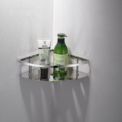 China Custom Made High Quality Rustproof Bathroom Accessories 304 Stainless Steel Wall Shelf Shower Organizer Home Storage for sale