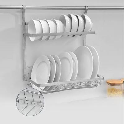 China Wall Mounted High Quality Viable Dish Rack Kitchen Organizer Buffet Organizer Dish Rack Kitchen Organizer Rack for sale