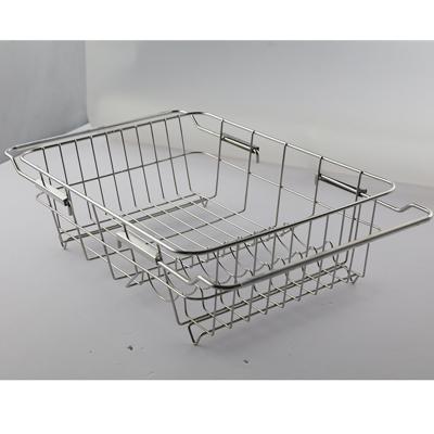 China High Quality Sustainable Stainless Steel Dish Rack Draining Rack Over Sink For Drying Dish Storage Draining Rack for sale