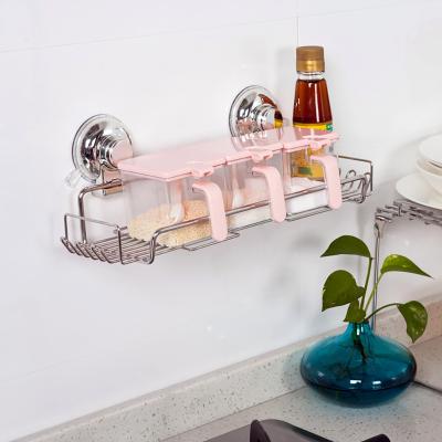 China High Quality Simplicity Bathroom Shower Shelf Kitchen Toilet Storage Rack No Drilling Shelf Bathroom Corner Shelf Shower for sale